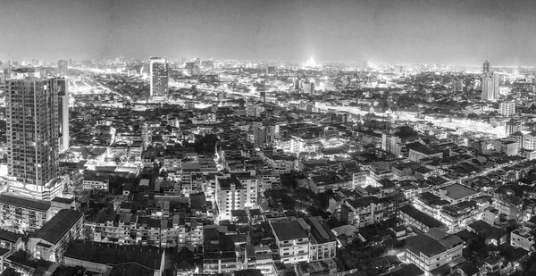 Bangkok Night Aerial View Thailand — Stock Photo, Image