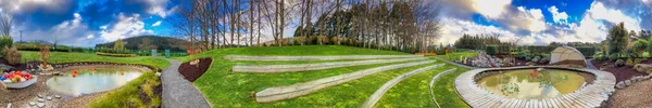 Waikarei Nova Zelândia Setembro 2018 Vista Panorâmica Dos Jardins Fábrica — Fotografia de Stock