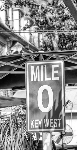 Famous Mile Street Sign Key West Florida — Stock Photo, Image