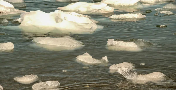 Icebergs Jokulsarlon Lagoon Southern Iceland — Stockfoto