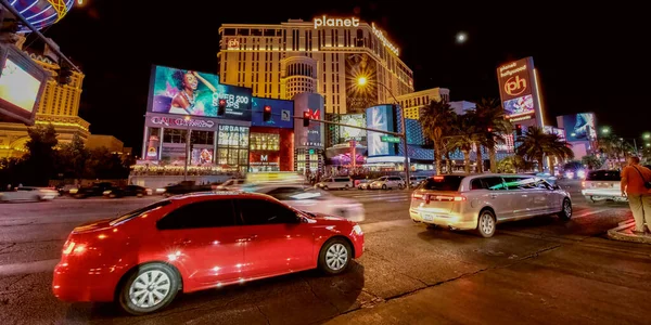 Las Vegas June 2018 Night View Planet Hollywood Hotel Casino — Stock Photo, Image