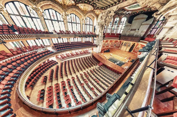 Barcelona Mayo 2018 Interior Del Palacio Música Catalana Esta Una —  Fotos de Stock