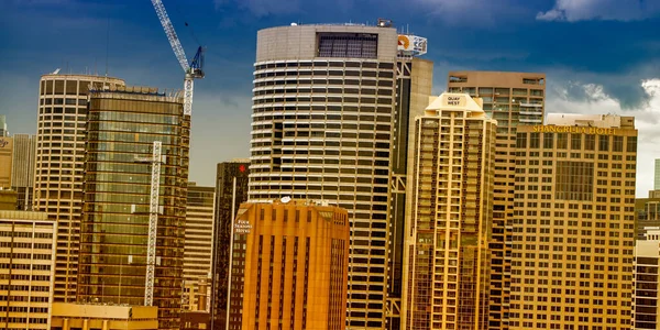 Sydney November 2015 Letecký Pohled Sydney Panorama Vysoké Mrakodrapy — Stock fotografie