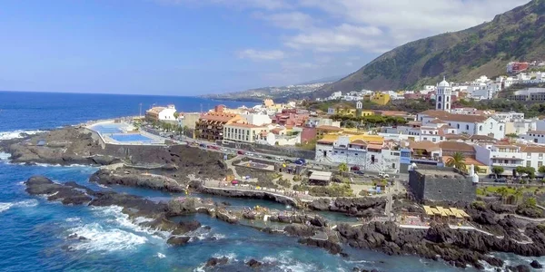 Veduta Aerea Del Paesaggio Santiago Del Teide Tenerife Dal Drone — Foto Stock