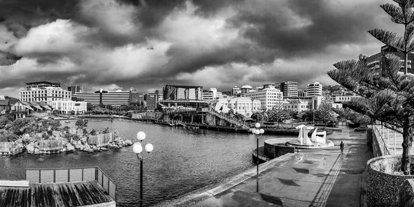 Wellington Nieuw Zeeland September 2018 Panoramisch Uitzicht Skyline Van Stad — Stockfoto