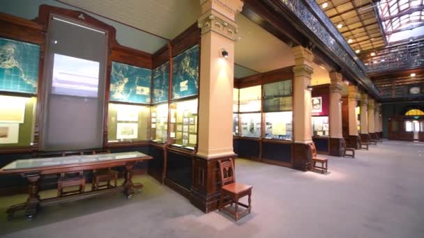 Interior View Adelaide Public Library South Australia — Stock Video