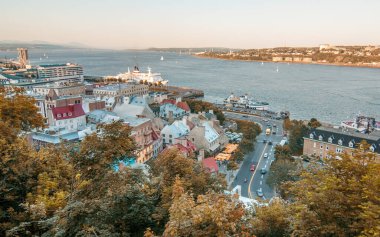 muhteşem ortaçağ mimarisi Québec, Kanada.