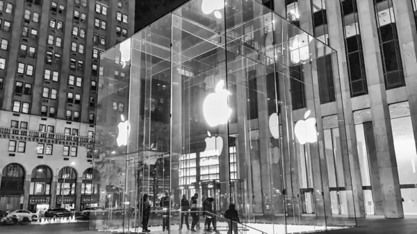 Ciudad Nueva York Octubre 2015 Apple Store Quinta Avenida Por —  Fotos de Stock