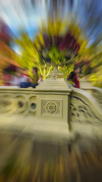 New York City Oktober 2015 Touristen Und Einheimische Genießen Die — Stockfoto