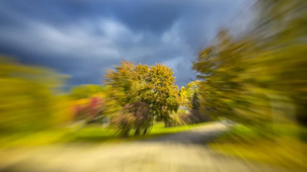 Krásná Krajina Barvy Období Listoví Podzimní Scenérie — Stock fotografie