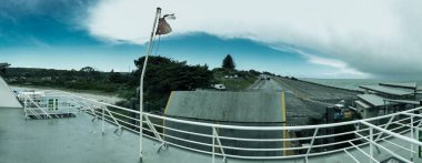 Panoramic view of the ferry to Kangaroo Island, South Australia.