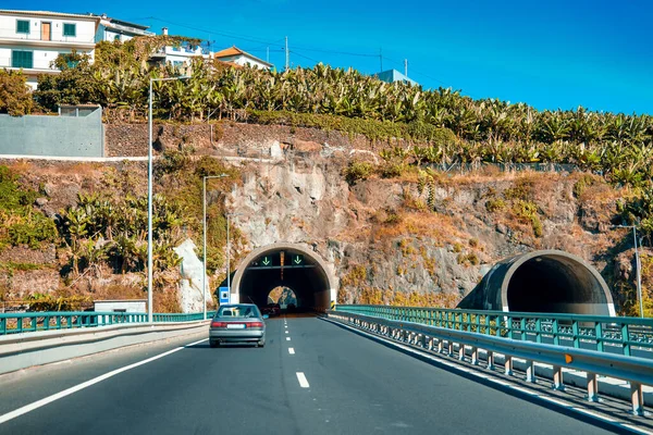 Conducir Largo Una Carretera Costera Junto Océano Hermoso Día Otoño — Foto de Stock