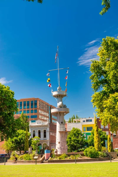 Portland August 2017 Stadspark Gebouwen Een Zonnige Zomerdag — Stockfoto