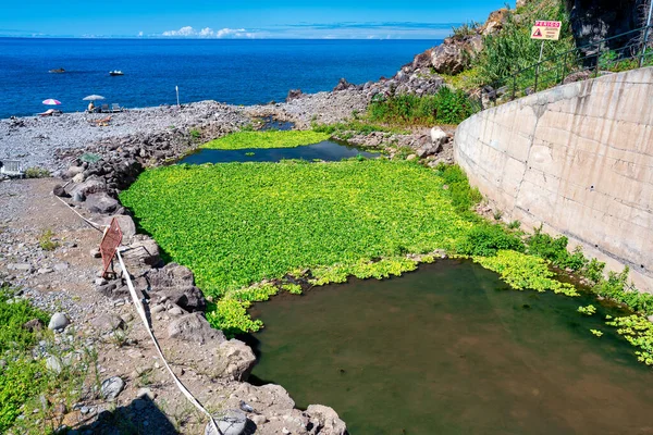 葡萄牙马德拉的Praia Punta Sol — 图库照片