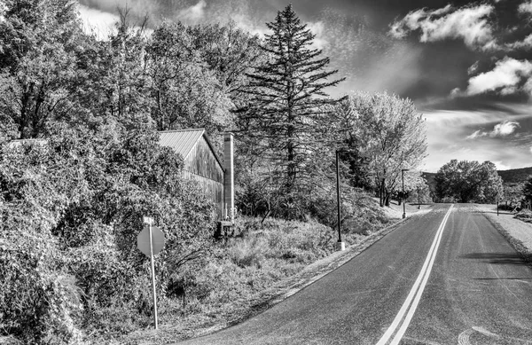 Yeşillik Mevsiminde New England Yolu Abd — Stok fotoğraf