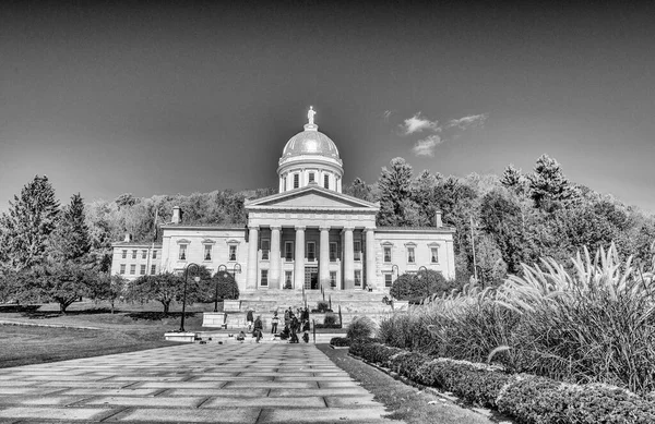 Montpelier Října 2015 Vermont State Capitol Exteriérovém Pohledu Montpelier Sezóna — Stock fotografie