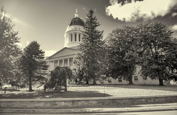 Maine State House Edifício Capitólio Maine Centro Histórico Augusta — Fotografia de Stock