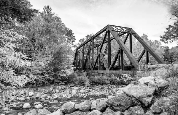 Bridge New England Foliage Season — Stock Photo, Image
