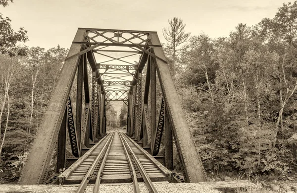 Ponte Nova Inglaterra Época Folhagem — Fotografia de Stock