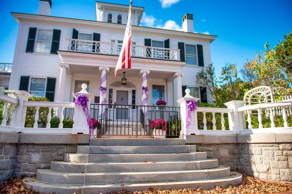 Kolorowy Dom Augusta Maine — Zdjęcie stockowe