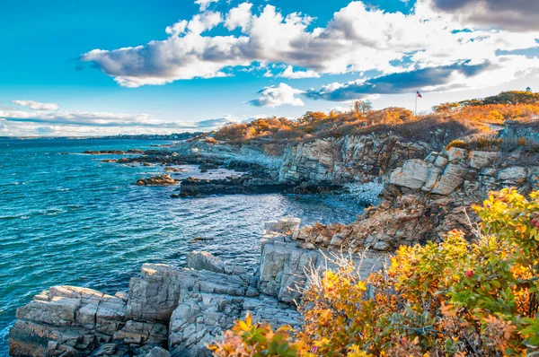 Fort Williams Park Portland Maine Stagione Fogliare — Foto Stock