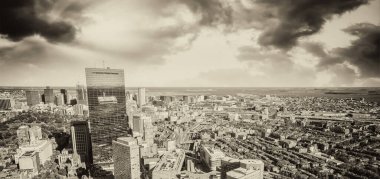 Boston binaları ve gökdelenler.