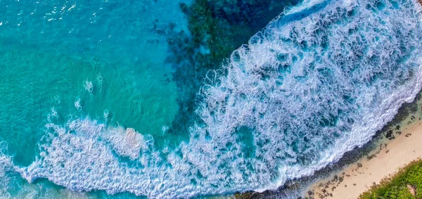 Καταπληκτική Εναέρια Θέα Του Γκραντ Ανς Στο Νησί Ντιγκ Σεϋχέλλες — Φωτογραφία Αρχείου