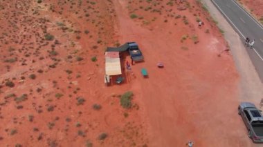 Anıt Vadisi 'ne giden yol, İHA' dan havadan görüş..