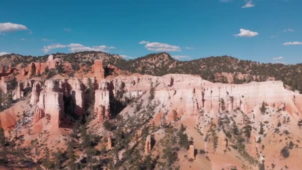 Vista Aérea Das Formações Rochosas Coloridas Bryce Canyon Utah Eua — Vídeo de Stock