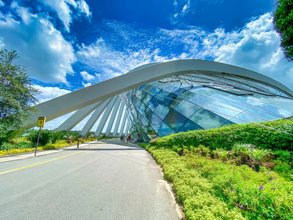 Singapur Januar 2020 Blick Auf Den Flower Dome Einem Schönen — Stockfoto