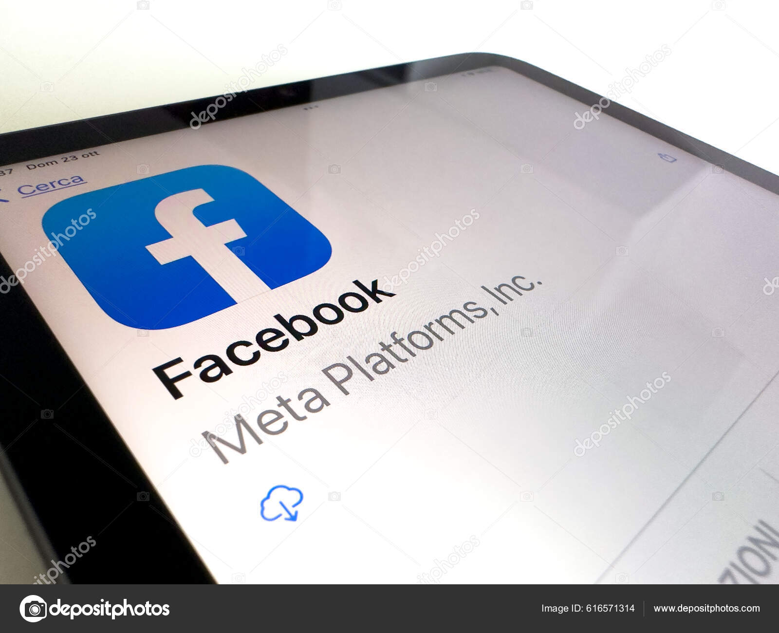 Пиза Италия Октября 2022 Логотип Социальной Сети Facebook Новом.