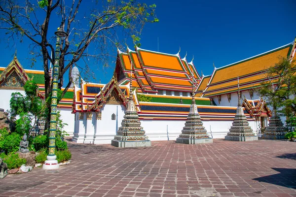 Wat Phra Kaew Starověký Chrám Bangkoku Thajsko — Stock fotografie