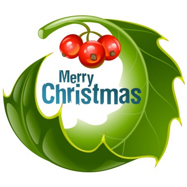 Noel ve yeni yıl geçmiş, vektör holly dekorasyon circl