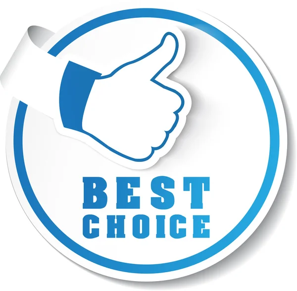 Vector best choice label — Stock Vector