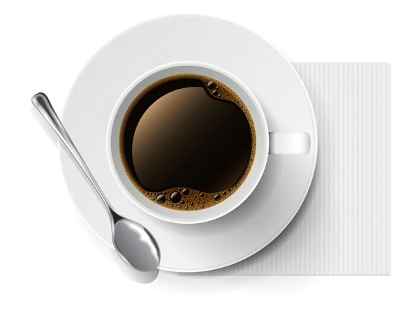 Une tasse de café. Illustration vectorielle — Image vectorielle