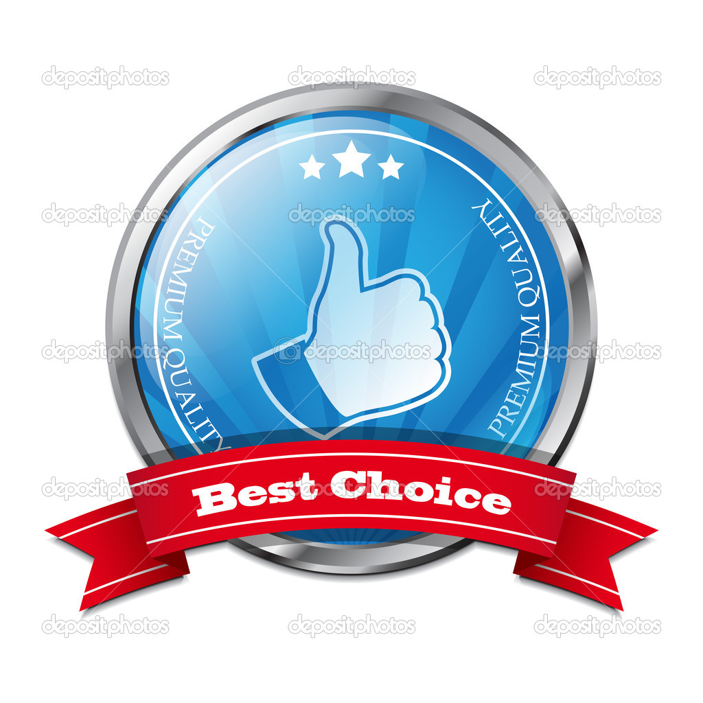 Vector best choice sticker