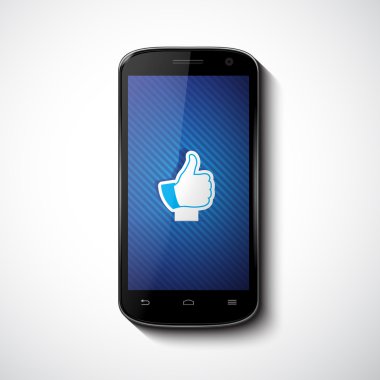 akıllı telefon dokunmatik ekran gibi sembolü