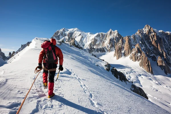 Entreprise, diligence, travail d'équipe : concepts d'alpinisme . — Photo