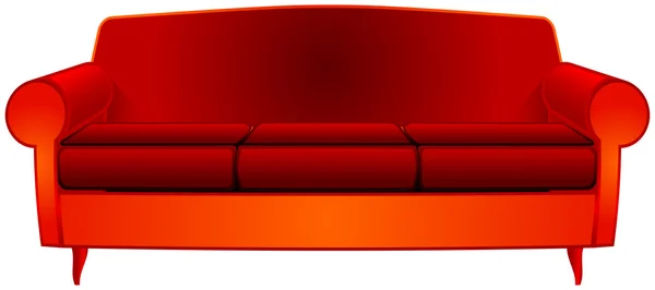 Причудливый диван — стоковый вектор
