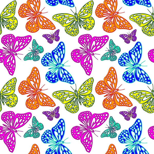 Butterflies texture — Stock Vector