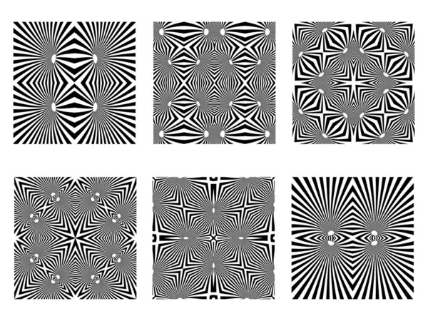 Motifs noirs et blancs — Image vectorielle