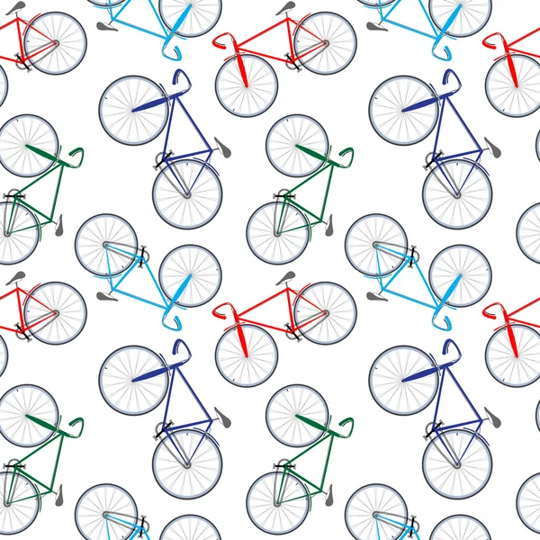Bicycles pattern — Stock Vector