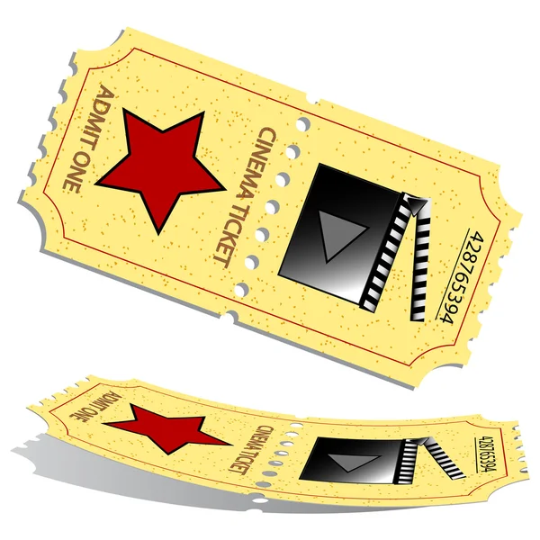 Entradas de cine 3d — Vector de stock