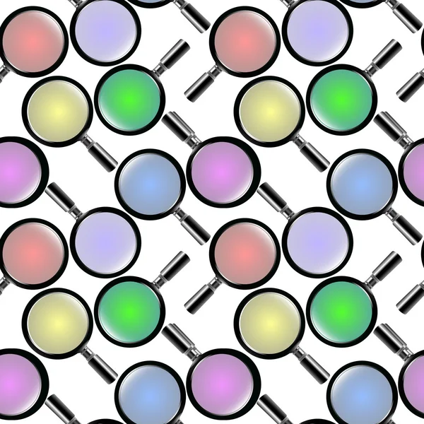 Modello di lenti di ingrandimento — Vettoriale Stock