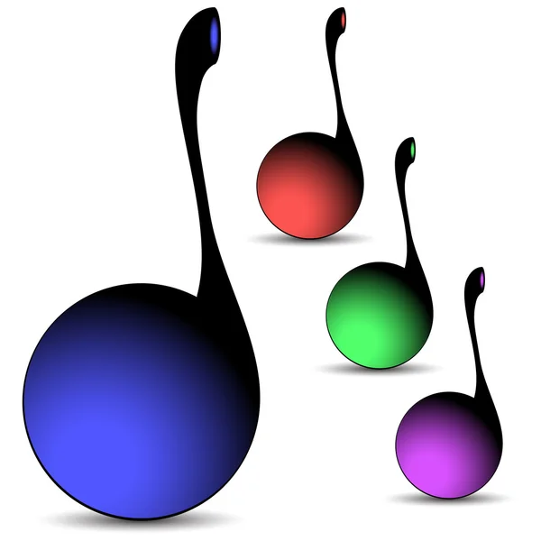 Notes de musique — Image vectorielle