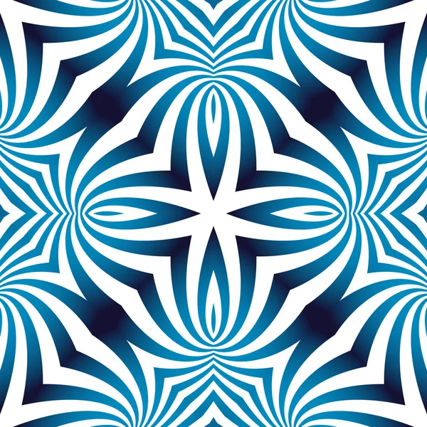 Welliges blaues Muster — Stockvektor