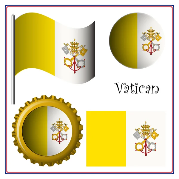 Vatican gráfico conjunto — Archivo Imágenes Vectoriales
