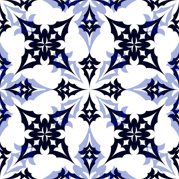 Blauw geometrisch patroon — Stockvector