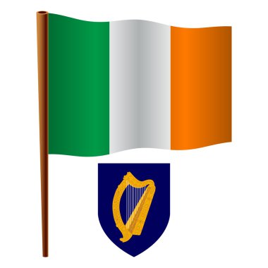 dalgalı İrlanda bayrağı