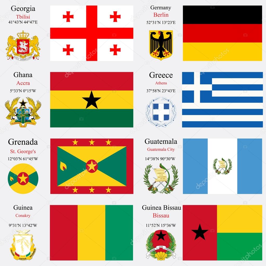 world flags and capitals set 9